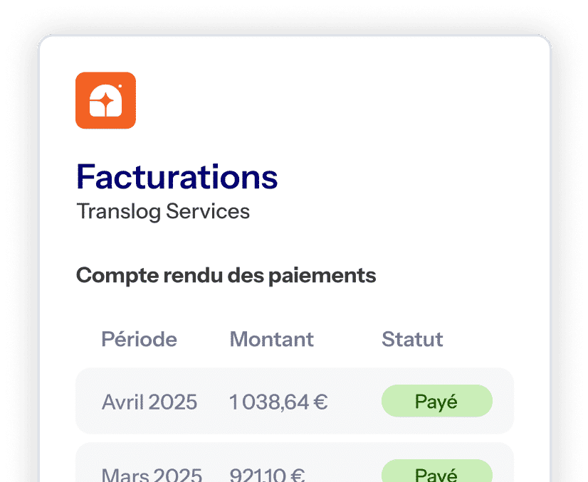 Facturation facile,
paiements sécurisés